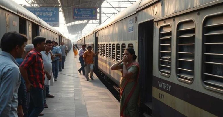 बर्धमान स्टेशन पर चलती ट्रेन में चढ़ते समय महिला की जान बची