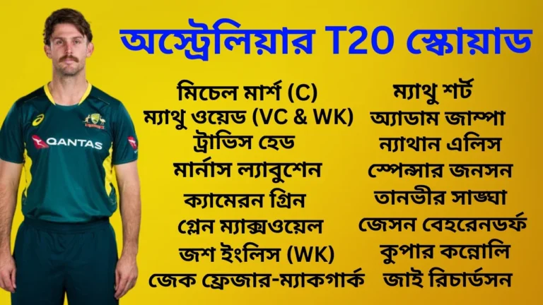 অস্ট্রেলিয়া বনাম ভারত অস্ট্রেলিয়া T20I স্কোয়াড ঘোষণা: সিরিজের সময়সূচি এবং টিকিটের দাম