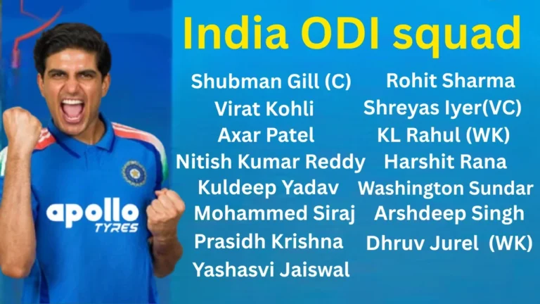 India vs Australia India ODI Squad Announcement: Shubman Gill Captain! Full Squad, Series Schedule and Ticket Prices