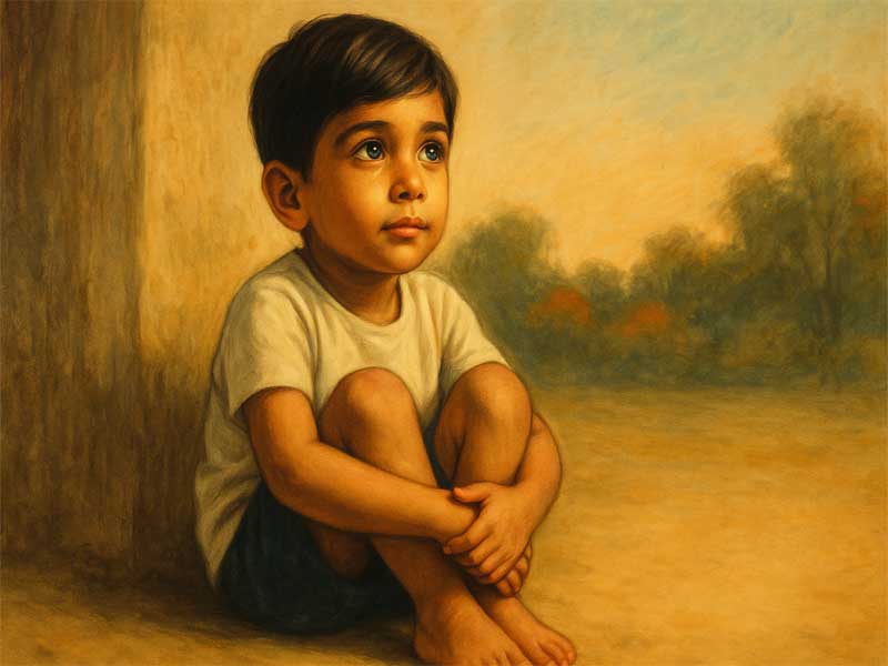 The story of a nation's dreams being shattered on an innocent face