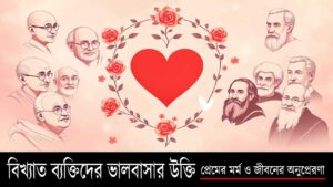 বিখ্যাত ব্যক্তিদের ভালবাসার উক্তি – প্রেমের মর্ম ও জীবনের অনুপ্রেরণা