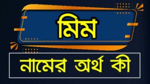 মিম নামের অর্থ কি? | বাংলা, ইসলামিক ও সাংস্কৃতিক বিশ্লেষণ 17 মিম নামের অর্থ কি? | বাংলা, ইসলামিক ও সাংস্কৃতিক বিশ্লেষণ