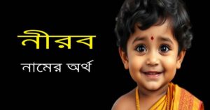 নীরব নামের অর্থ ও বিশদ বিশ্লেষণ