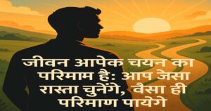 जीवन आपके चयन का परिणाम है