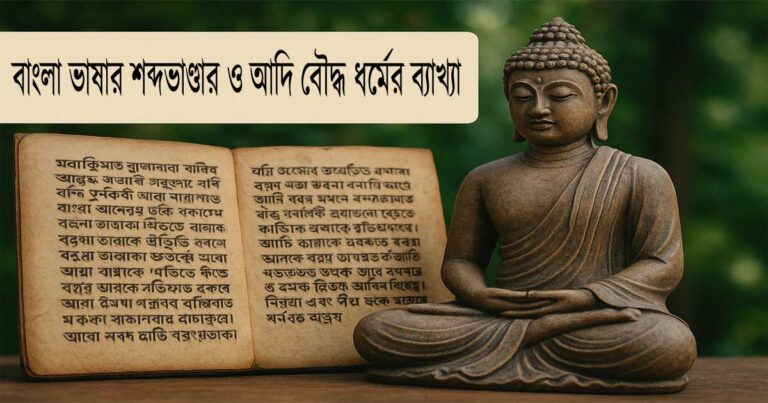 বাংলা ভাষার শব্দভাণ্ডার ও আদি বৌদ্ধ ধর্মের ব্যাখ্যা