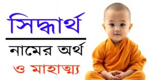 সিদ্ধার্থ নামের অর্থ: বৌদ্ধ ধর্মের পবিত্রতম নামের পূর্ণাঙ্গ বিশ্লেষণ