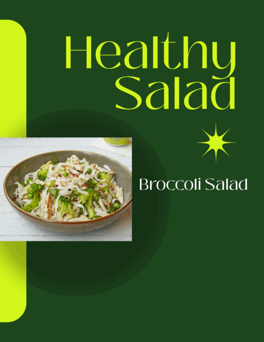 Green and Yellow Vibrant Modern Groovy Vintage Healthy Salad Flyer