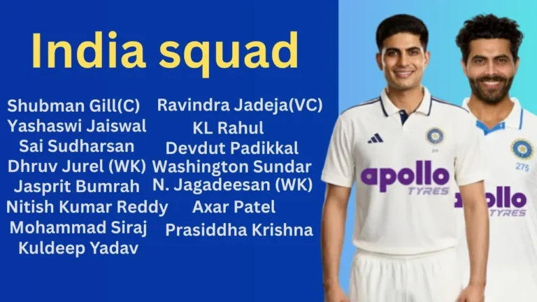 India's 15-Member Test Squad Announced: Captain Gill, Deputy Jadeja; Why Were Pant and Nair Dropped?
