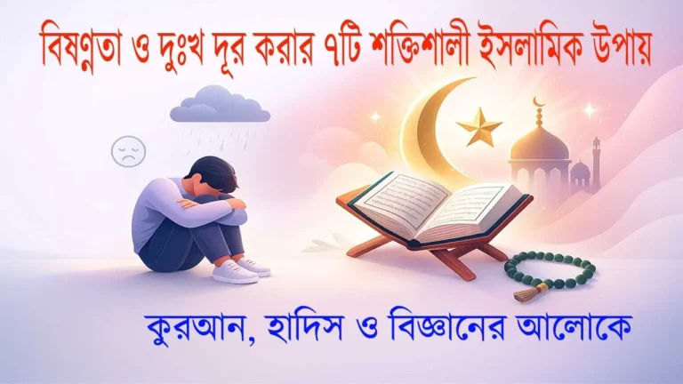 বিষণ্নতা ও দুঃখ দূর করার ৭টি শক্তিশালী ইসলামিক উপায় — কুরআন, হাদিস ও বিজ্ঞানের আলোকে