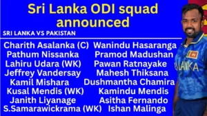 Sri Lanka ODI Squad Announcement: Sri Lanka ODI Squad Announced for Pakistan vs Sri Lanka ODI Series 2 Sri Lanka ODI Squad Announcement: Sri Lanka ODI Squad Announced for Pakistan vs Sri Lanka ODI Series