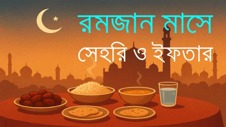 রমজান মাসে সেহরি ও ইফতার নিয়মিত পালন কেন গুরুত্বপূর্ণ