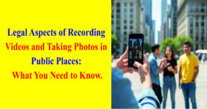 Legal Aspects of Recording Videos and Taking Photos in Public Places: What You Need to Know.