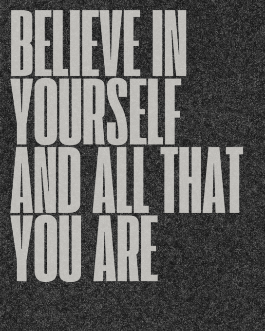 Black White Minimalist Motivational Quote Portrait Instagram Post